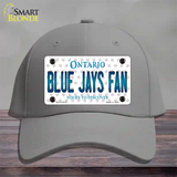 Blue Jays Fan Ontario Novelty License Plate Hat Cotton / Gray