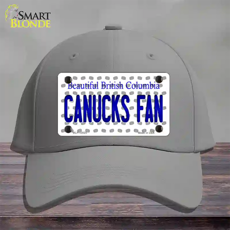 Canucks Fan British Columbia Novelty License Plate Hat Cotton / Gray