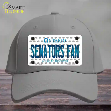 Senators Fan Ontario Novelty License Plate Hat Cotton / Gray