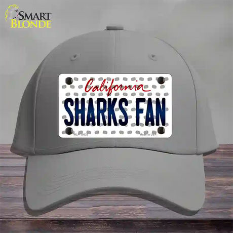 Sharks Fan California Novelty License Plate Hat Cotton / Gray