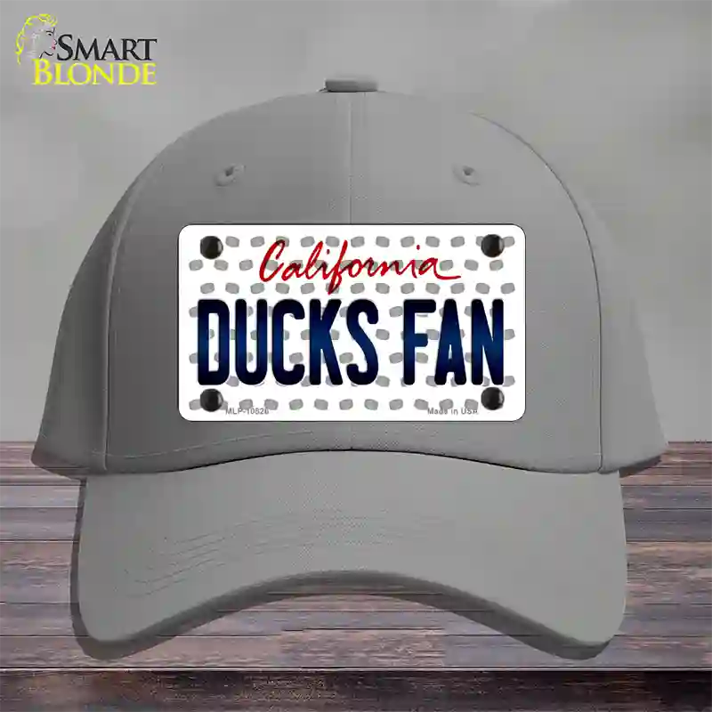 Ducks Fan California Novelty License Plate Hat Cotton / Gray