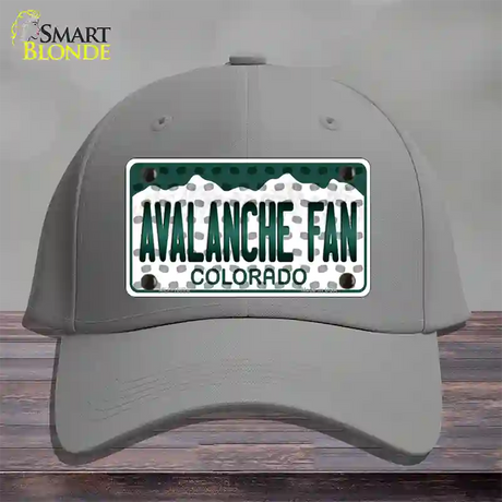 Avalanche Fan Colorado Novelty License Plate Hat Cotton / Gray