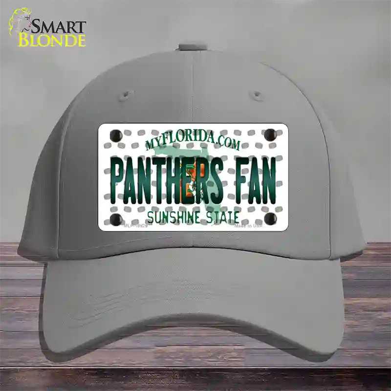 Panthers Fan Florida Novelty License Plate Hat Cotton / Gray