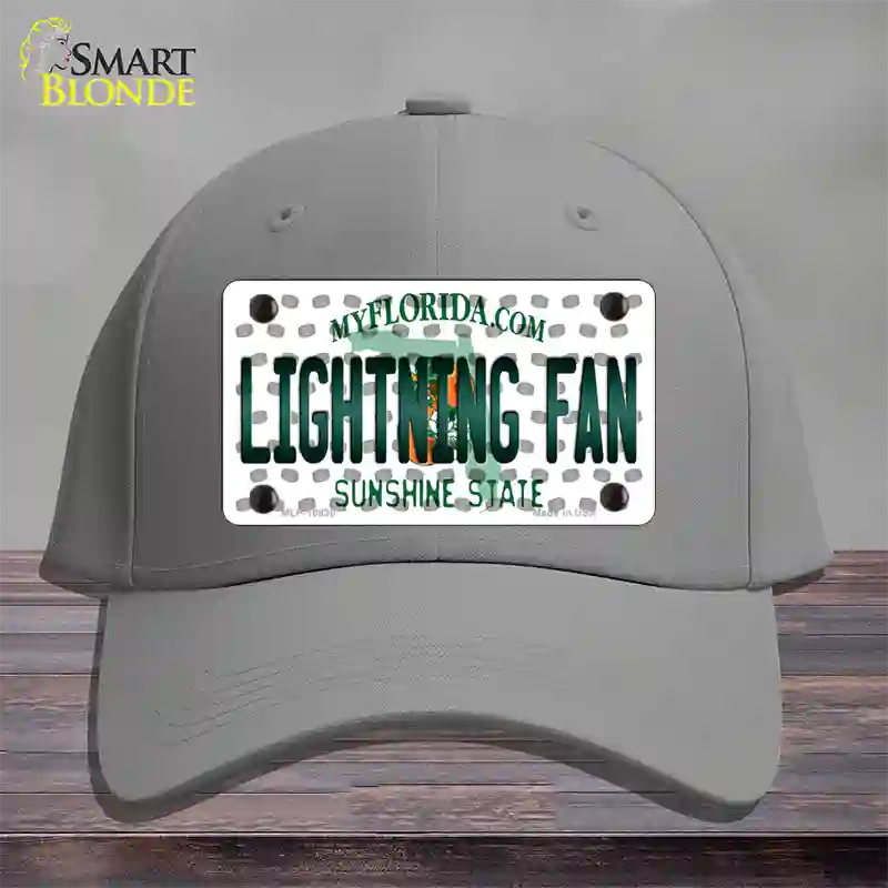 Lightning Fan Florida Novelty License Plate Hat Cotton / Gray