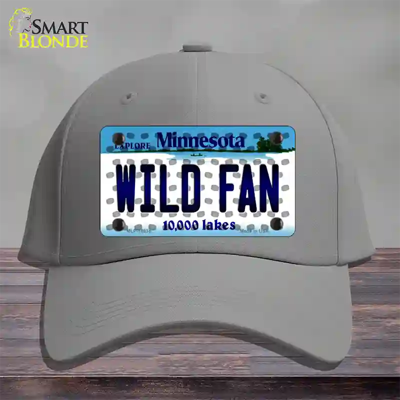 Wild Fan Minnesota Novelty License Plate Hat Cotton / Gray