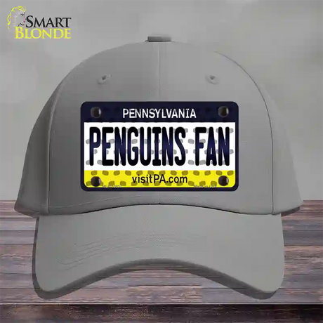 Penguins Fan Pennsylvania Novelty License Plate Hat Cotton / Gray