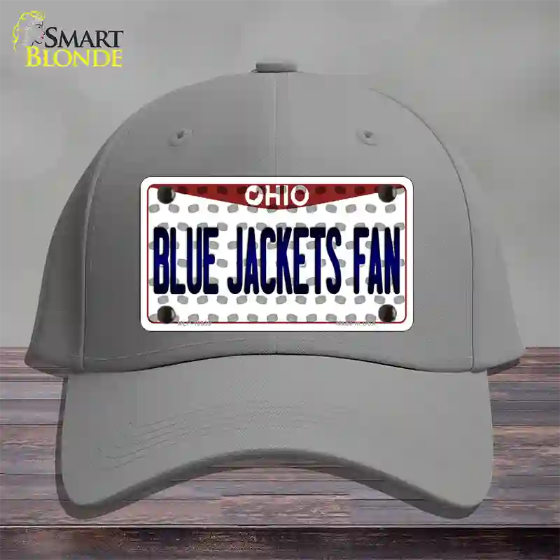 Blue Jackets Fan Ohio Novelty License Plate Hat Cotton / Gray