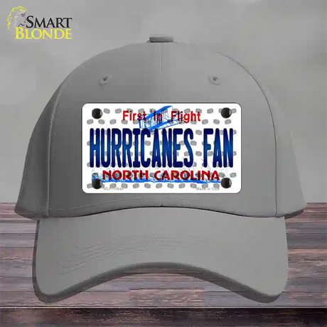 Hurricanes Fan North Carolina Novelty License Plate Hat Cotton / Gray