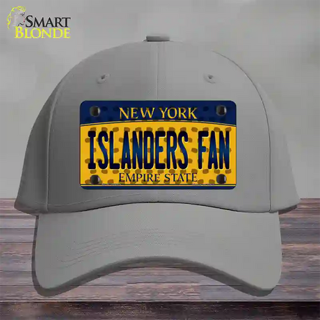 Islanders Fan New York Novelty License Plate Hat Cotton / Gray