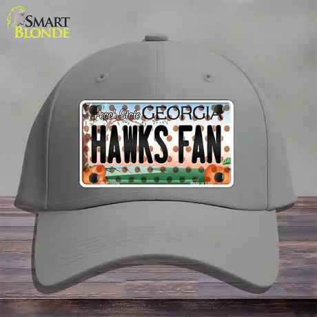 Hawks Fan Georgia Novelty License Plate Hat Cotton / Gray