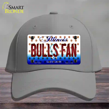 Bulls Fan Illinois Novelty License Plate Hat Cotton / Gray