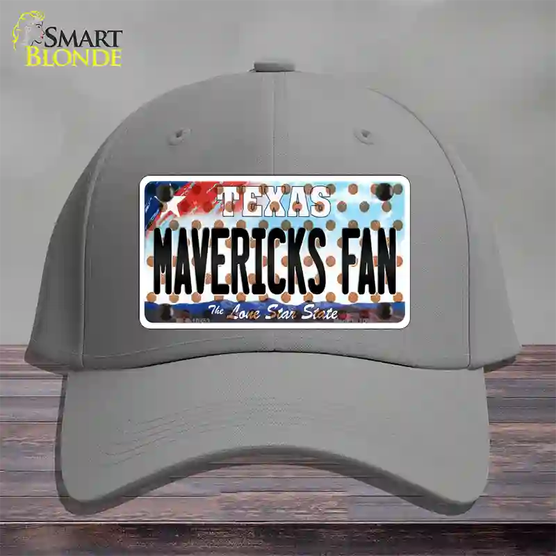 Mavericks Fan Texas Novelty License Plate Hat Cotton / Gray