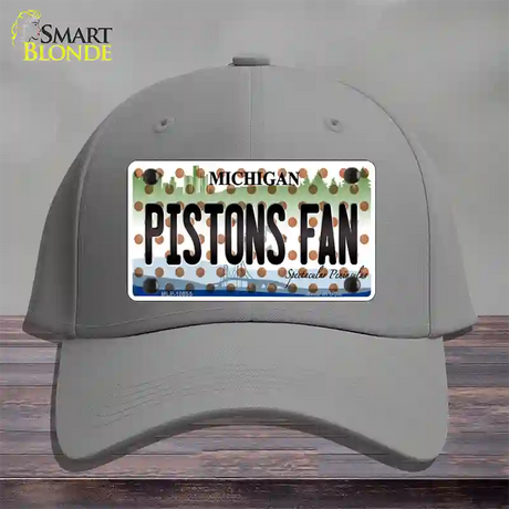 Pistons Fan Michigan Novelty License Plate Hat Cotton / Gray