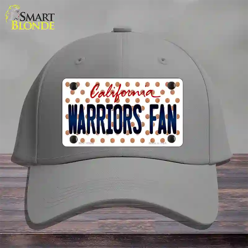 Warriors Fan California Novelty License Plate Hat Cotton / Gray