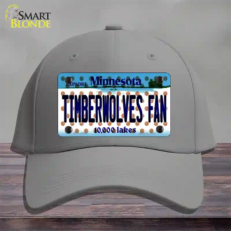 Timberwolves Fan Minnesota Novelty License Plate Hat Cotton / Gray