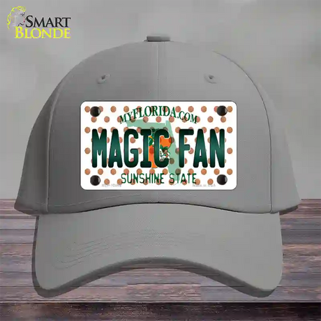 Magic Fan Florida Novelty License Plate Hat Cotton / Gray