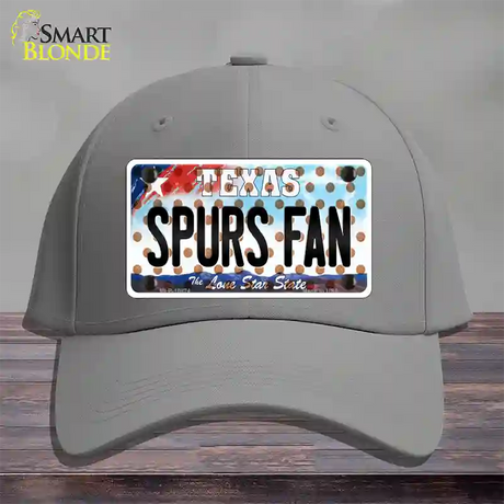 Spurs Fan Texas Novelty License Plate Hat Cotton / Gray