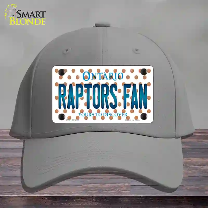 Raptors Fan Ontanio Novelty License Plate Hat Cotton / Gray