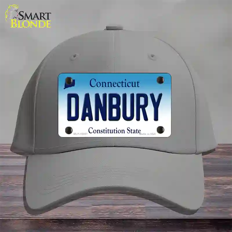 Danbury Connecticut Novelty License Plate Hat Cotton / Gray