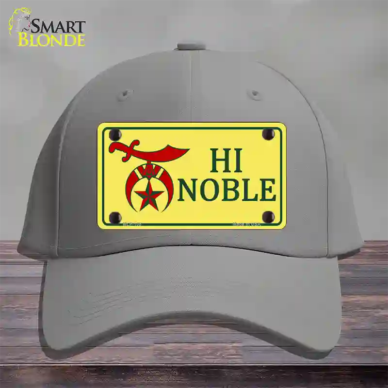 High Noble Novelty License Plate Hat Cotton / Gray