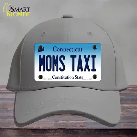 Moms Taxi Connecticut Novelty License Plate Hat Cotton / Gray