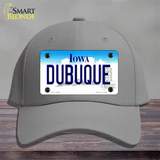 Dubuque Iowa Novelty License Plate Hat Cotton / Gray