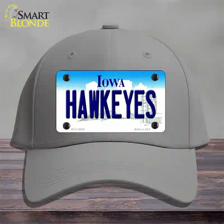 Hawkeyes Iowa Novelty License Plate Hat Cotton / Gray