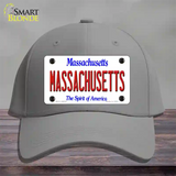 Massachusetts State Novelty License Plate Hat Cotton / Gray