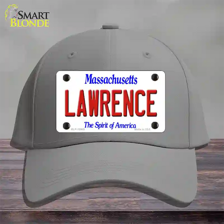 Lawrence Massachusetts Novelty License Plate Hat Cotton / Gray