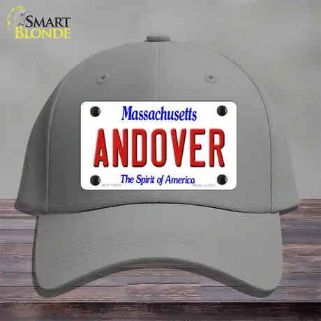 Andover Massachusetts Novelty License Plate Hat Cotton / Gray