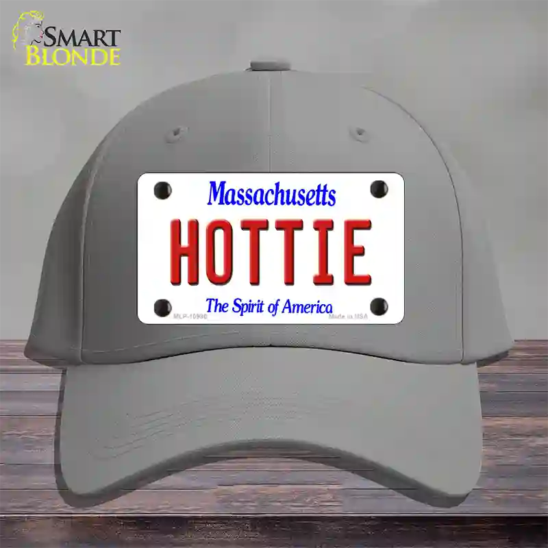 Hottie Massachusetts Novelty License Plate Hat Cotton / Gray