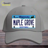 Maple Grove Minnesota State Novelty License Plate Hat Cotton / Gray