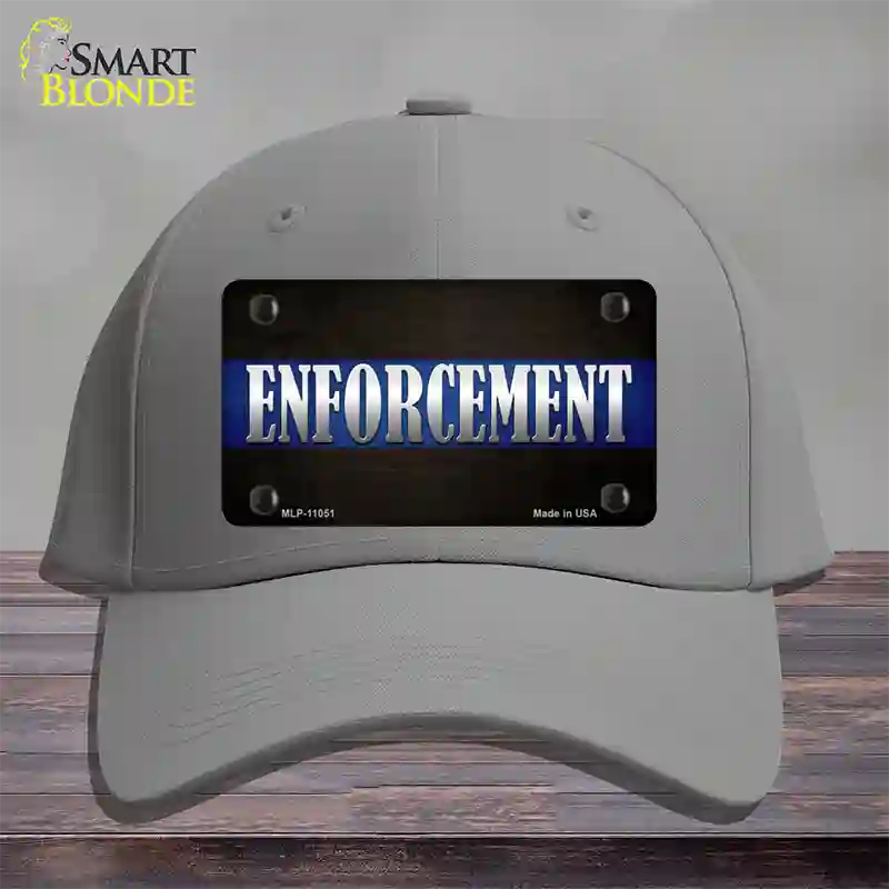 Enforcement Novelty License Plate Hat Cotton / Gray