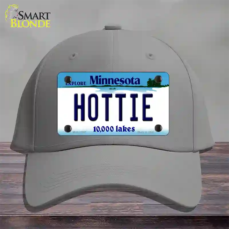 Hottie Minnesota State Novelty License Plate Hat Cotton / Gray