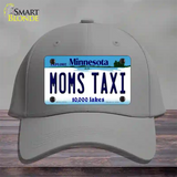 Moms Taxi Minnesota State Novelty License Plate Hat Cotton / Gray