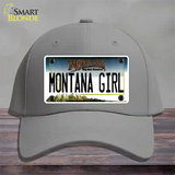 Montana Girl State Novelty License Plate Hat Cotton / Gray