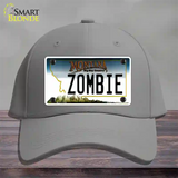 Zombie Montana State Novelty License Plate Hat Cotton / Gray