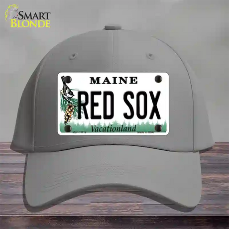 Red Sox Maine Novelty License Plate Hat Cotton / Gray