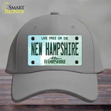 New Hampshire State Novelty License Plate Hat Cotton / Gray