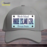 Rhode Island Girl Rhode Island State Novelty License Plate Hat Cotton / Gray