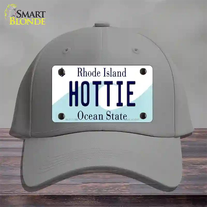 Hottie Rhode Island State Novelty License Plate Hat Cotton / Gray