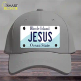 Jesus Rhode Island State Novelty License Plate Hat Cotton / Gray