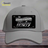 Im Surrounded By Idiots Novelty License Plate Hat Cotton / Gray