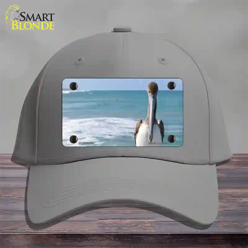 Pelican Ocean Novelty License Plate Hat Cotton / Gray