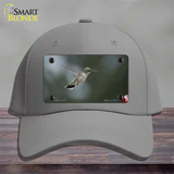 Hummingbird In Flight Novelty License Plate Hat Cotton / Gray