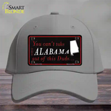 Alabama Dude Novelty License Plate Hat Cotton / Gray