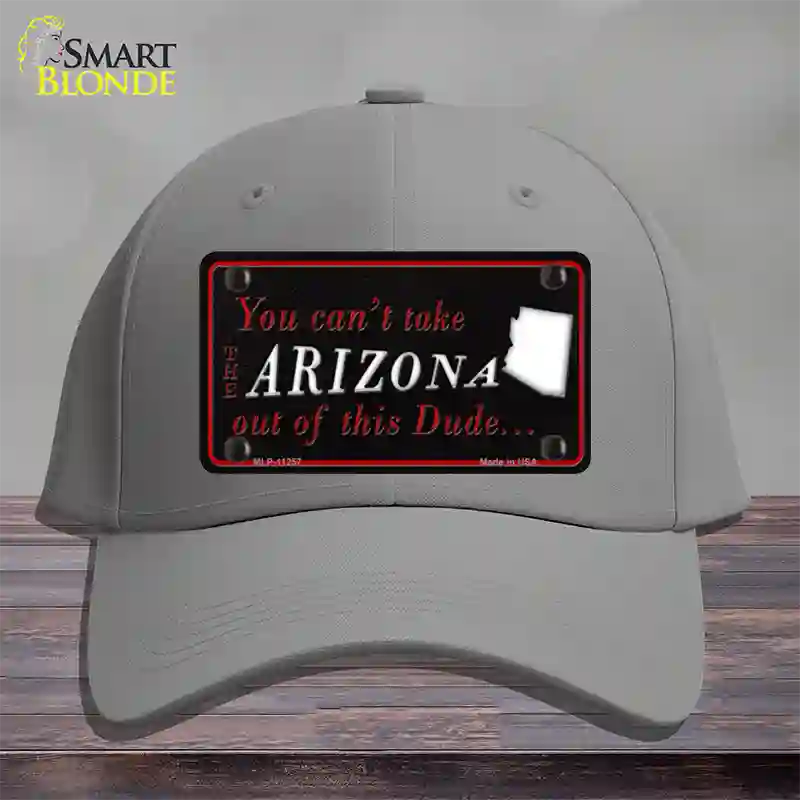 Arizona Dude Novelty License Plate Hat Cotton / Gray