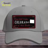 Colorado Dude Novelty License Plate Hat Cotton / Gray