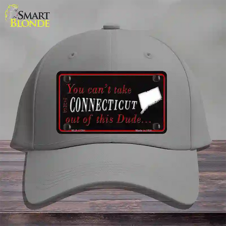 Connecticut Dude Novelty License Plate Hat Cotton / Gray