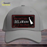 Delaware Dude Novelty License Plate Hat Cotton / Gray